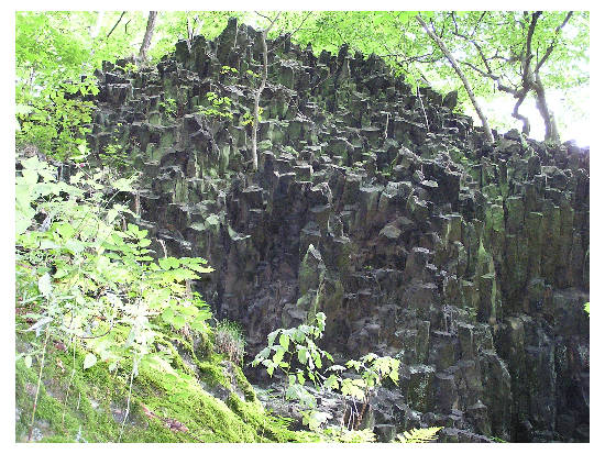 Basaltklippe im Bereich der Kitzkammer